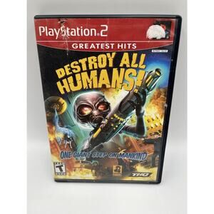 Destroy All Humans (Sony PlayStation 2, 2005) Greatest Hits Tested